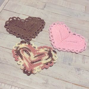 3 HEART NEAPOLITAN COASTERS
